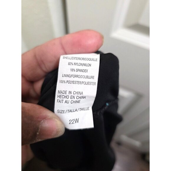 Beach Native Womens Black Swim Skirt With Built-In Shorts Size 22W Nylon/Spandex - Picture 6 of 6